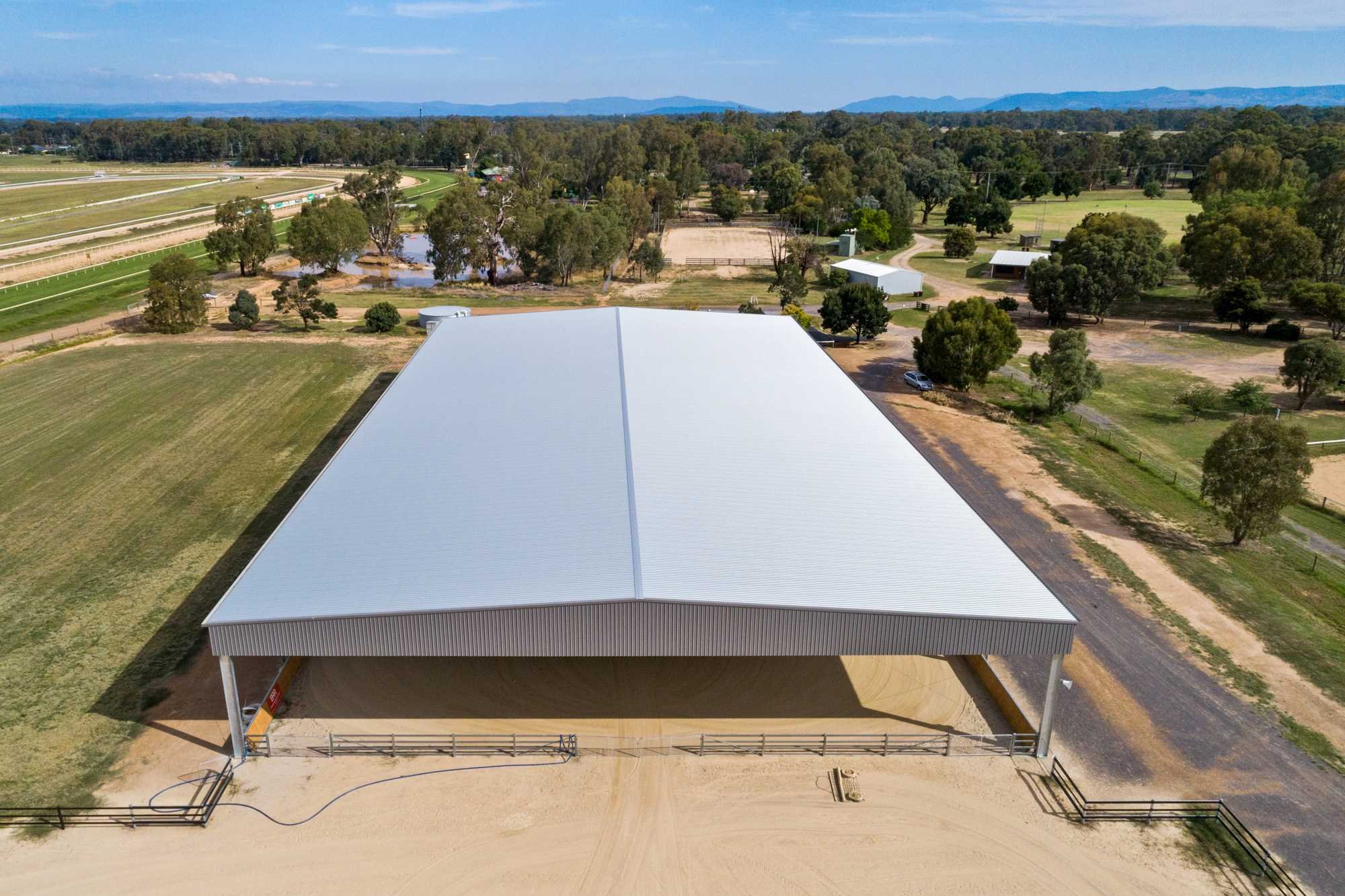 Benalla Equestrian Club Steel Horse Riding Arena Cover