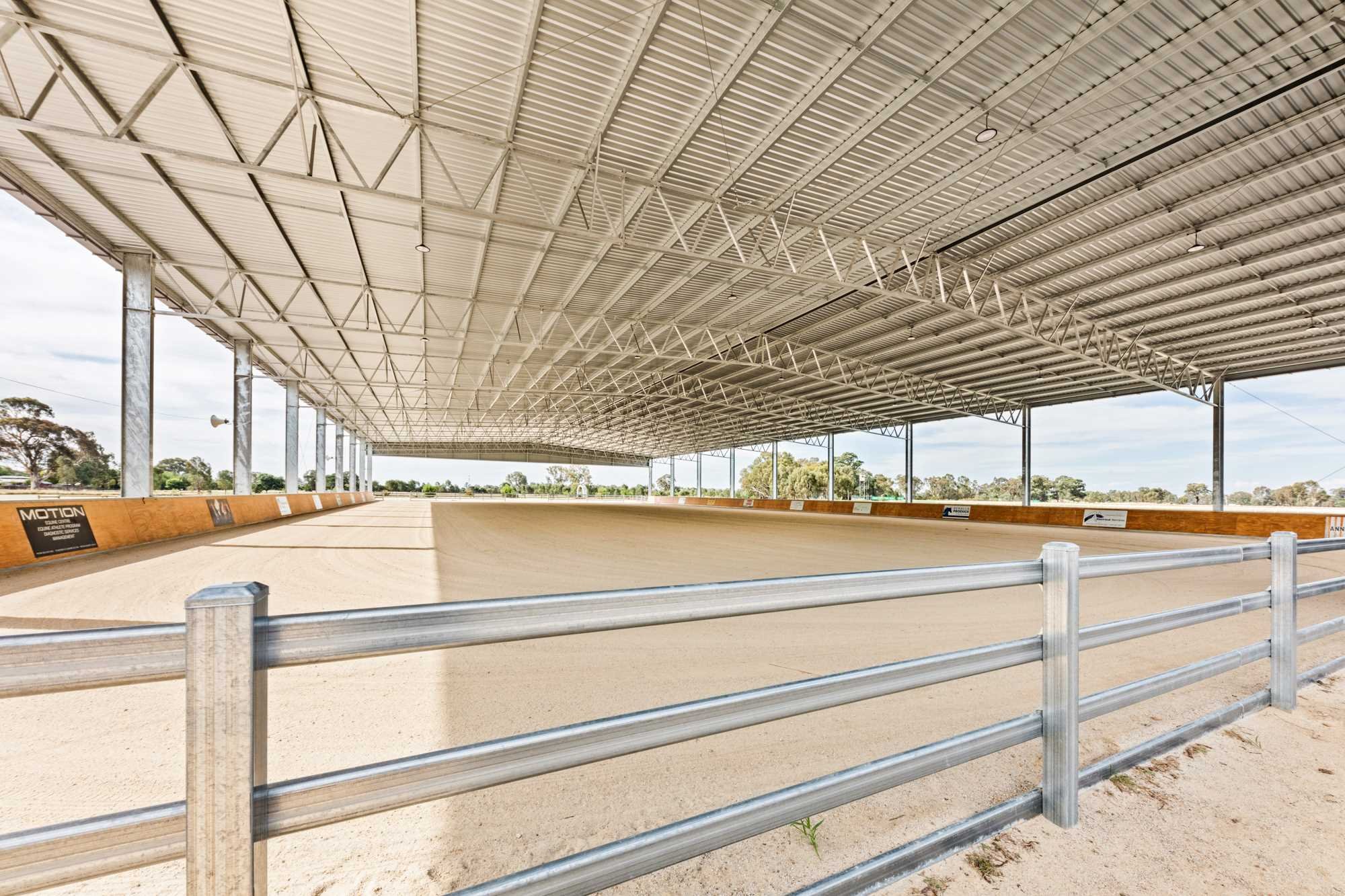 Benalla Equestrian Club Steel Horse Riding Arena Cover