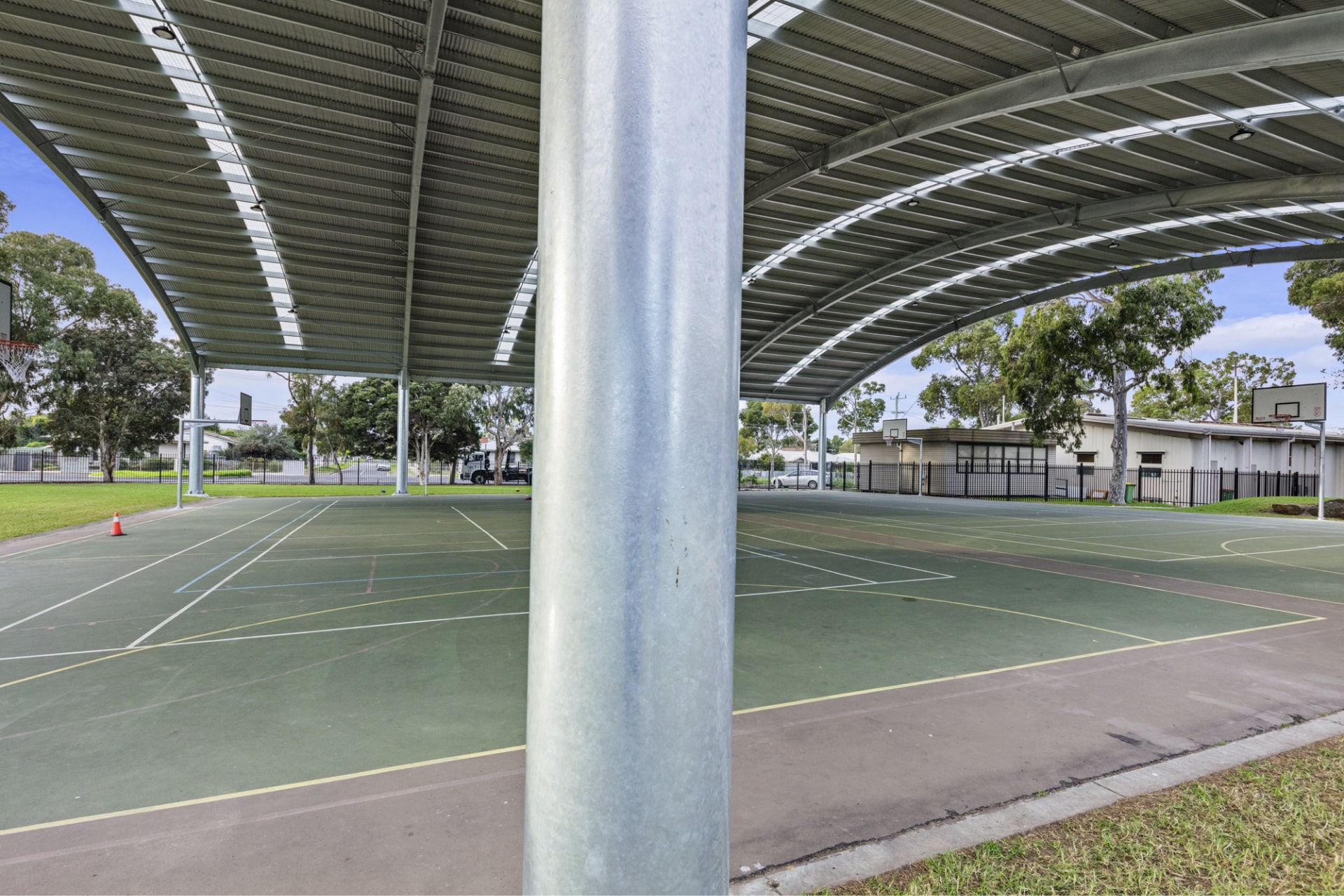 Steel Shade Court Cover