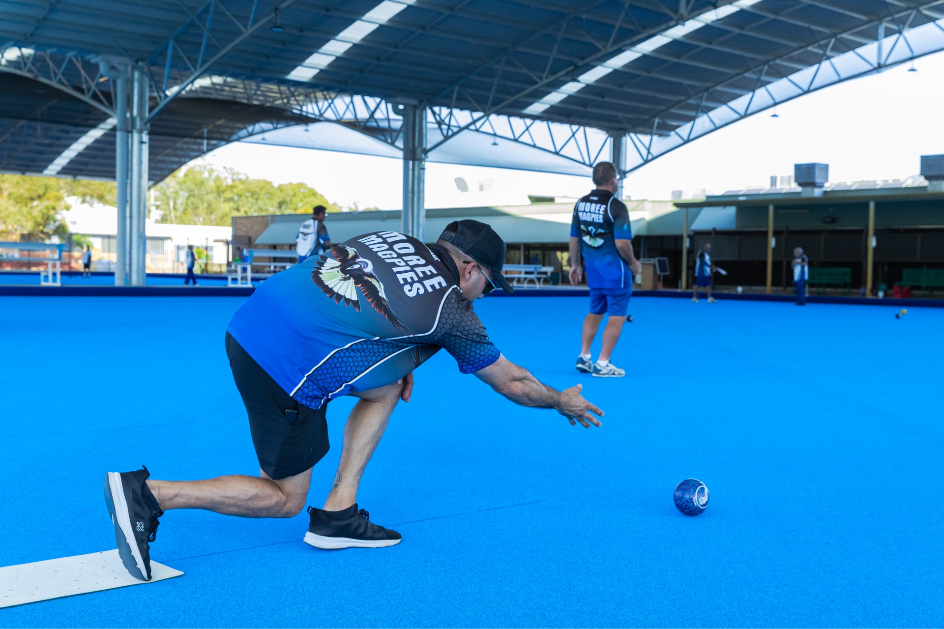 Moree Services Club Steel Lawn Bowling Green Rink ShadeCover