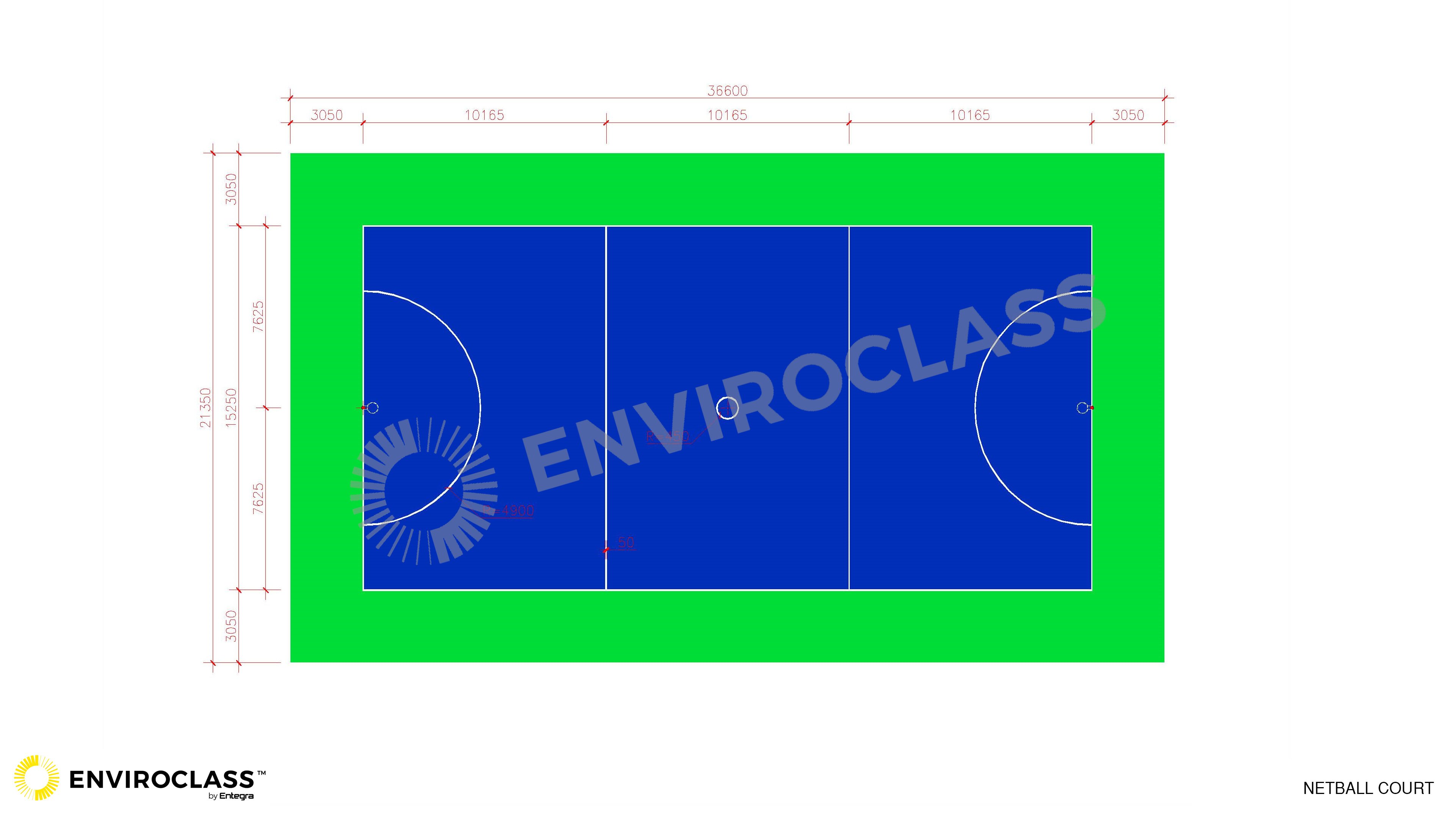 NETBALL COURT SIZE