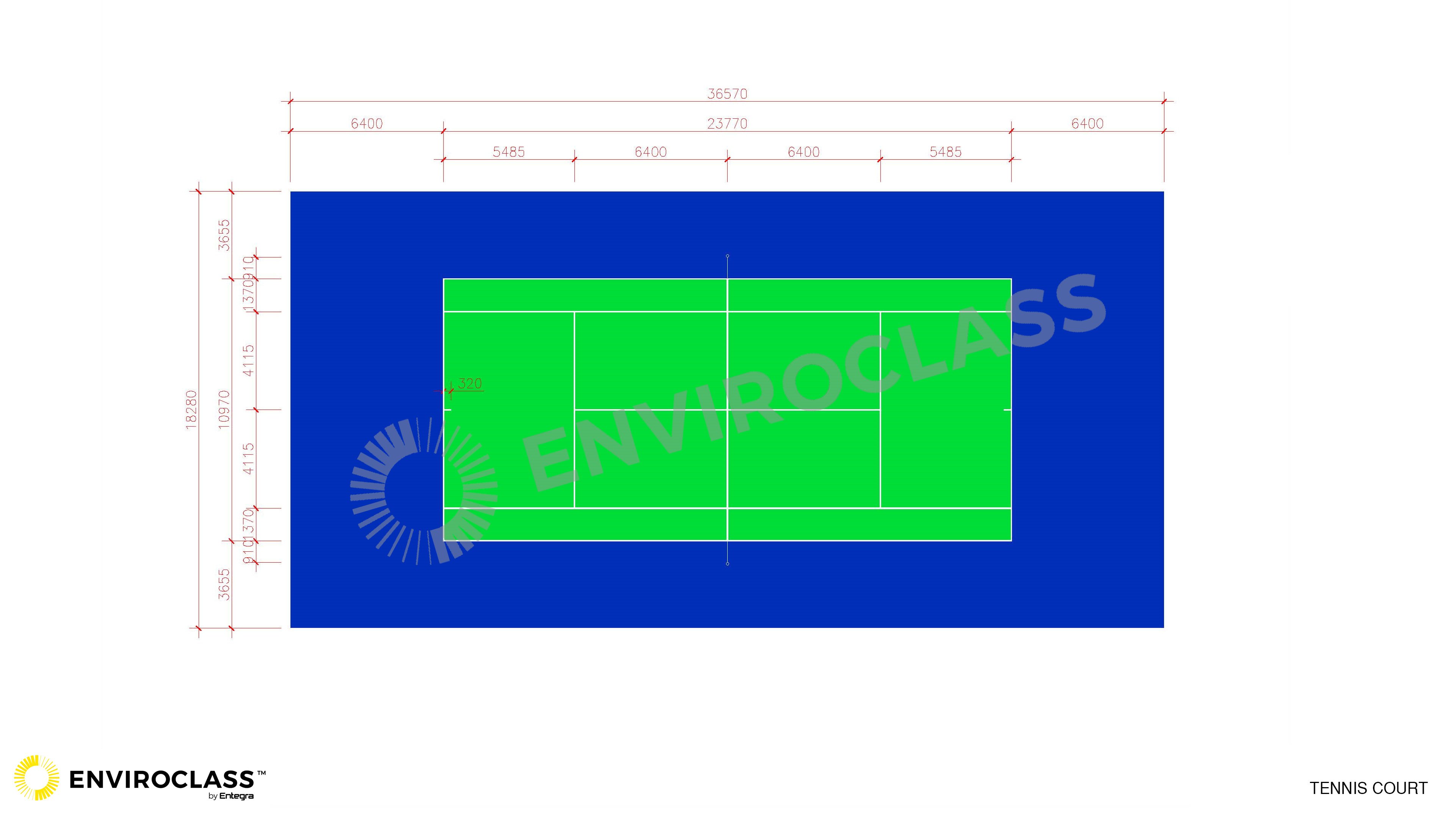 TENNIS COURT SIZE